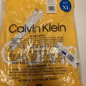 Calvin Klein Pullover Hoodie Yellow Size XL NEW